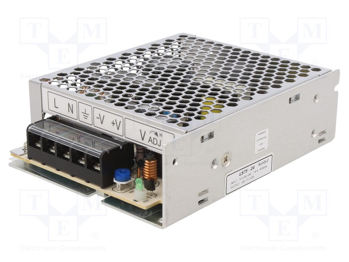TDK-LAMBDA LS75-24 Sisäänrakennettu kytkentävirtalähde 75W 24VDC