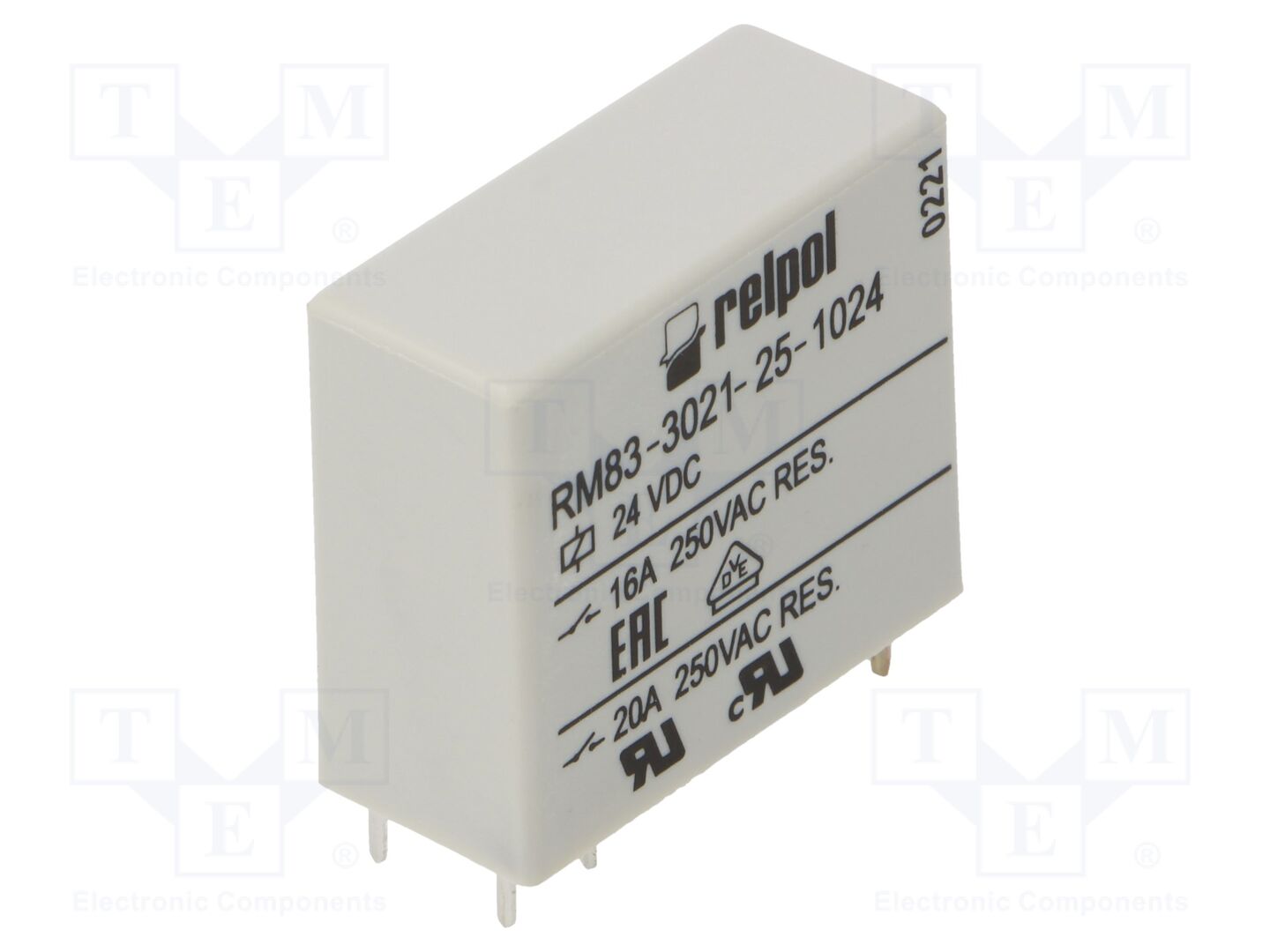 RELPOL RM83-3021-25-1024 Sähkömagneettinen rele 24VDC