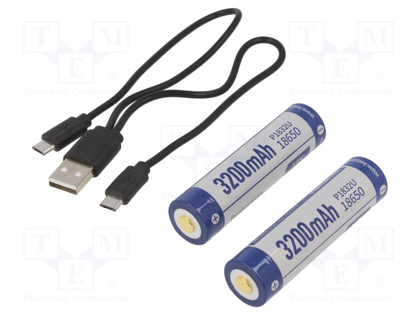 KEEPPOWER KP-ICR18650-320PCM Ladattava akku 3.6V, 3200mAh