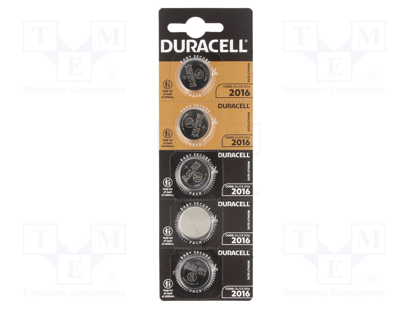 DURACELL BAT-CR2016/DR-B5 Paristo 3V