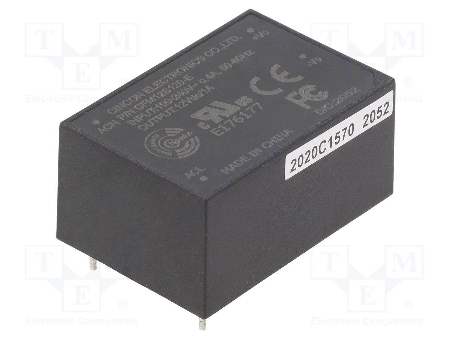 CINCON CFM12S120-E PCB AC/DC-muunnin 12W