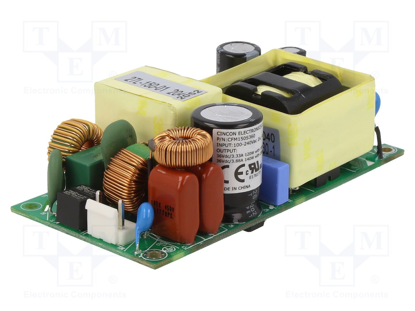CINCON CFM150S360 Avoin kehikkovirtalähde 120W 36VDC 3.33A
