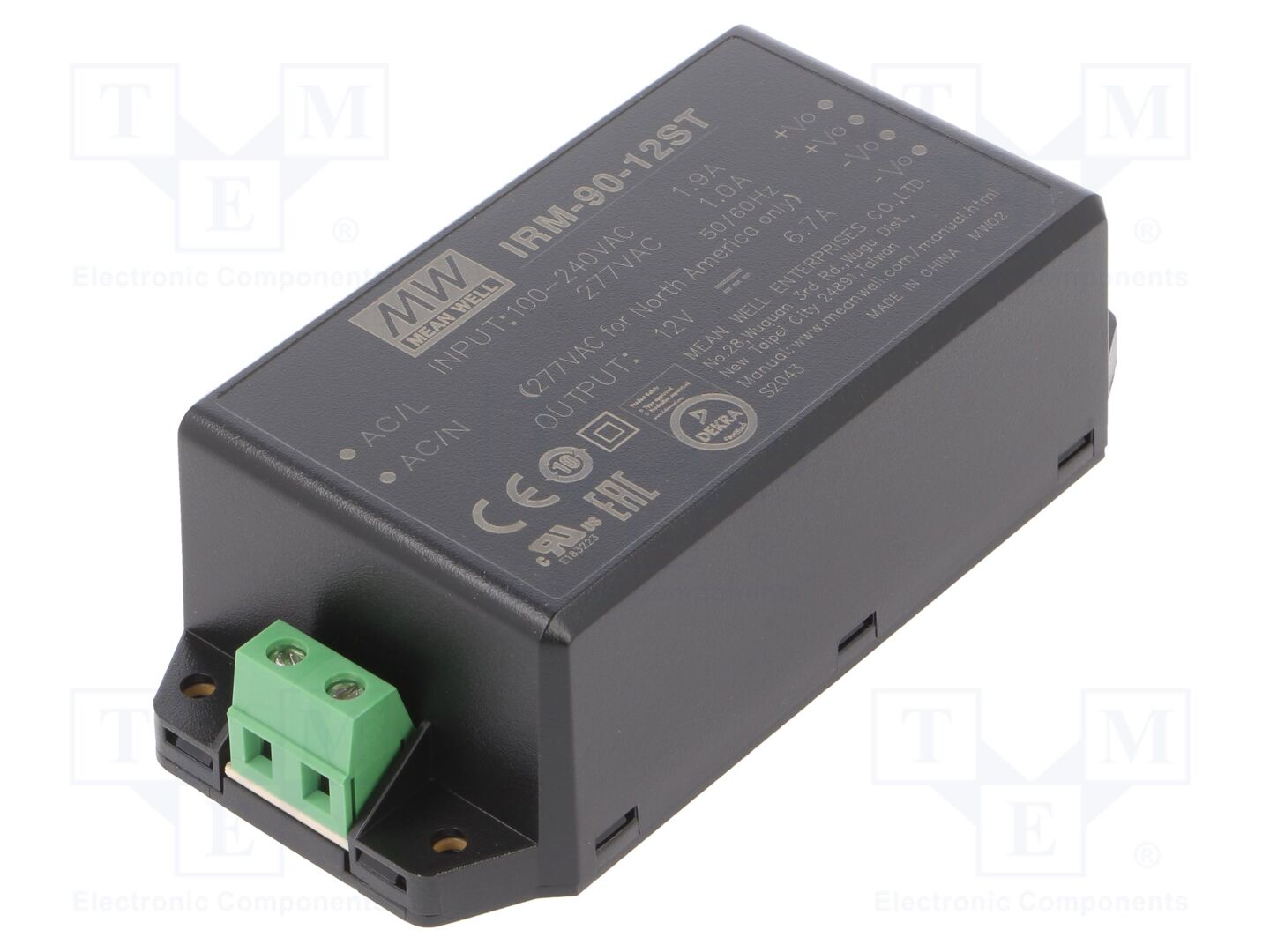 MEAN WELL IRM-90-12ST Sisäänrakennettu kytkentäsähkölaite 80W 12VDC