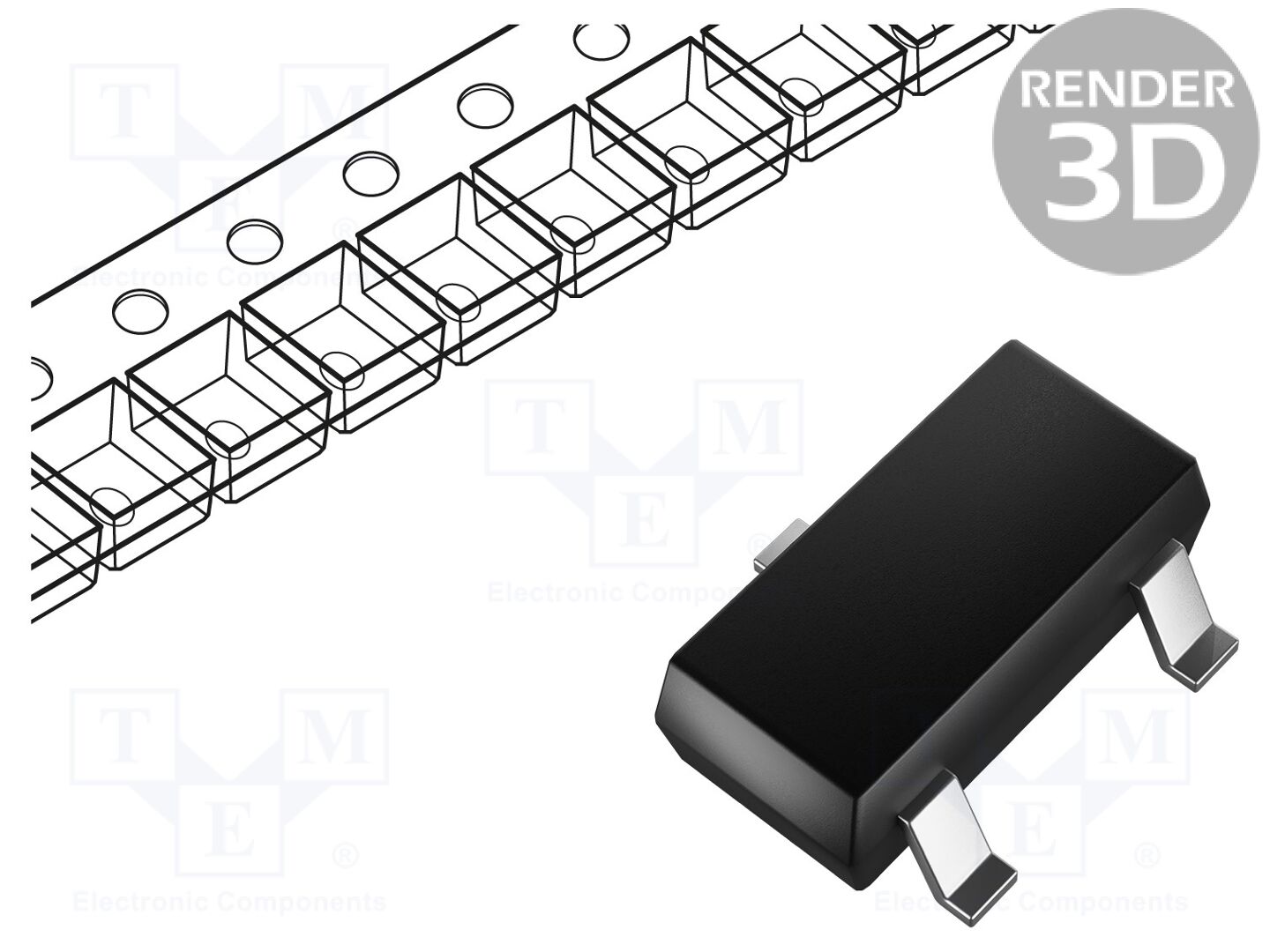 HONEYWELL SL353HT Hall-anturi 2.2-5.5VDC (50 kpl erä)