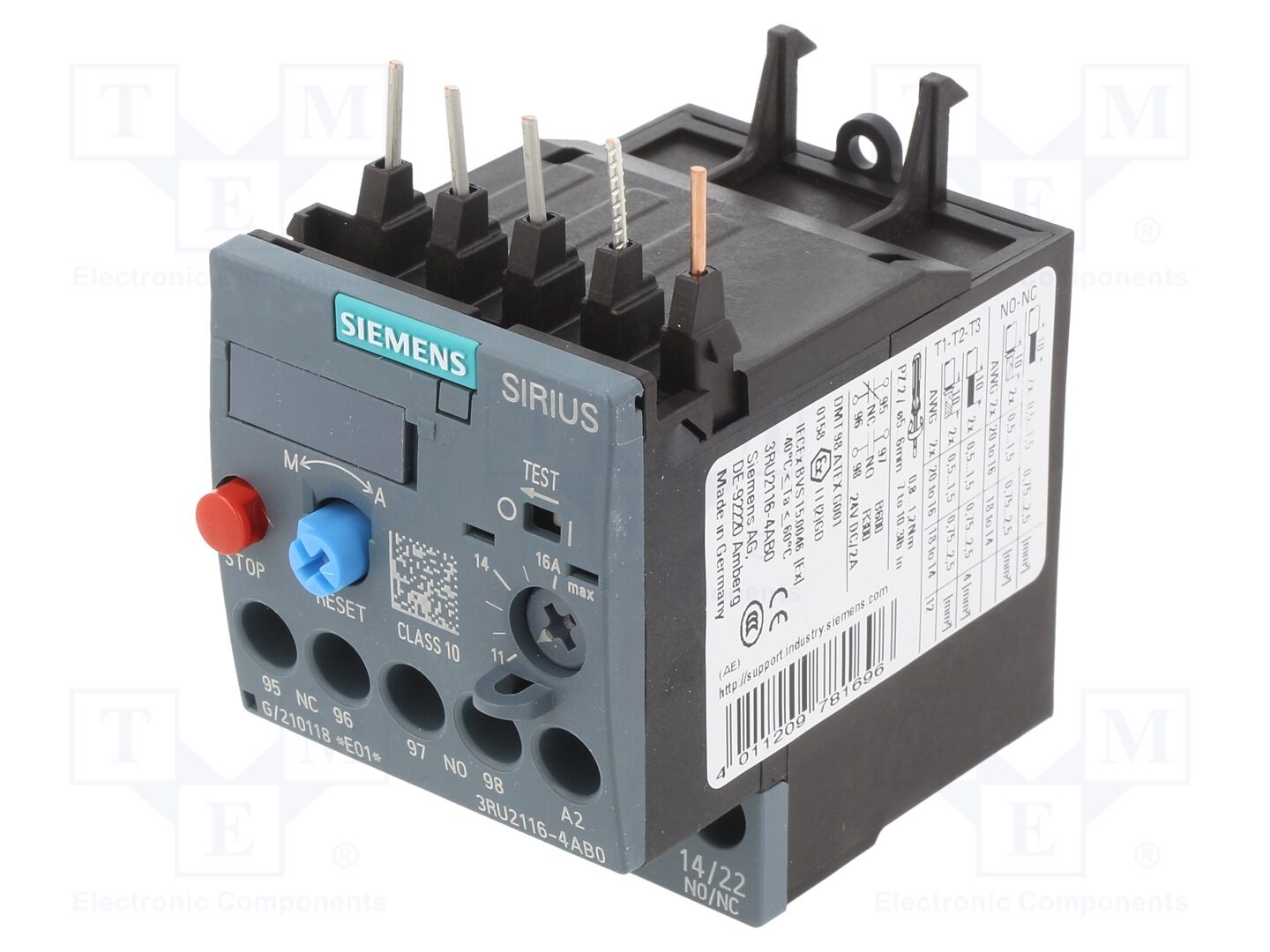 SIEMENS 3RU2116-4AB0 Lämpörele 7.5kW