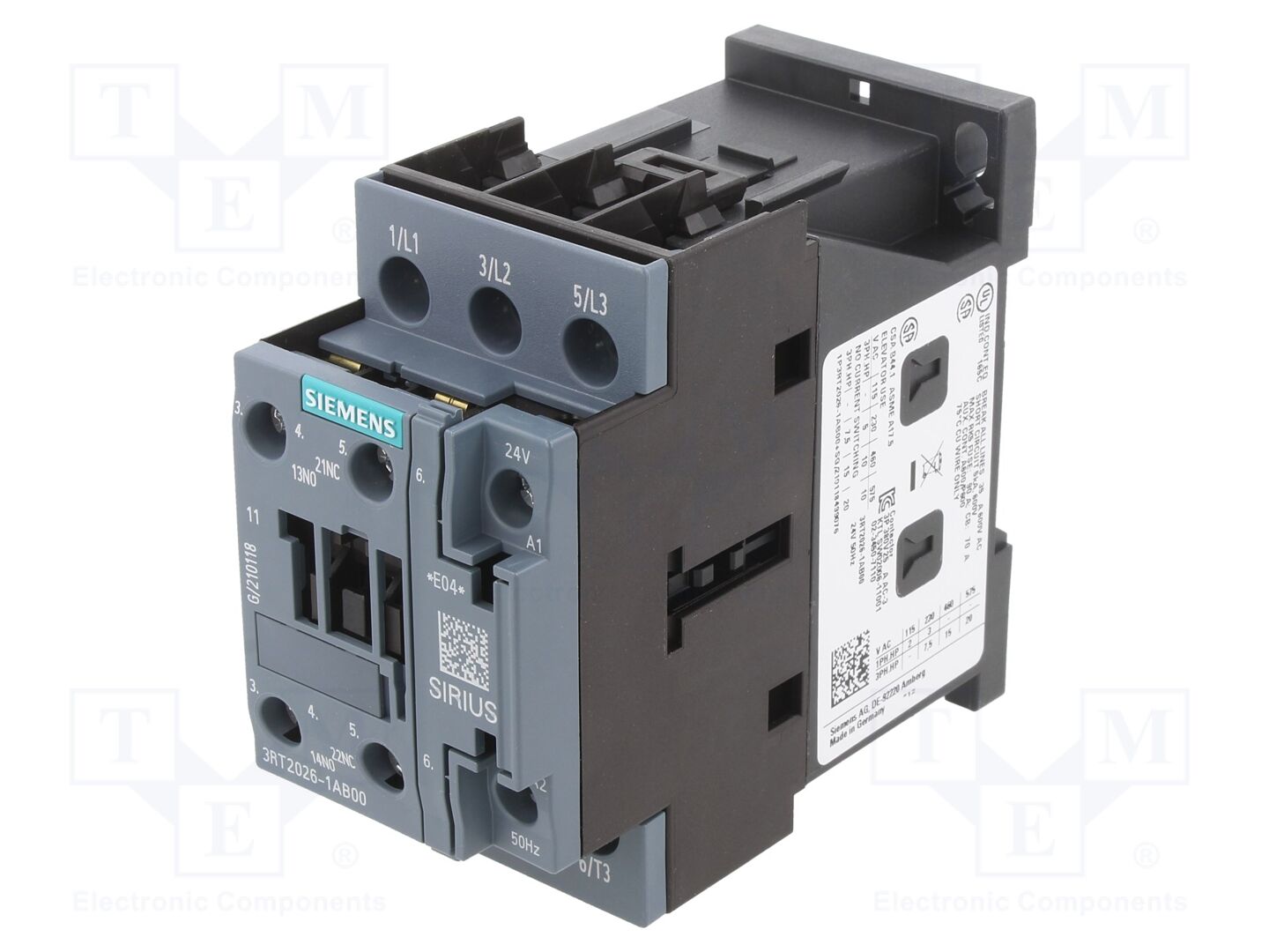 SIEMENS 3RT2026-1AB00 Kontaktori 25A