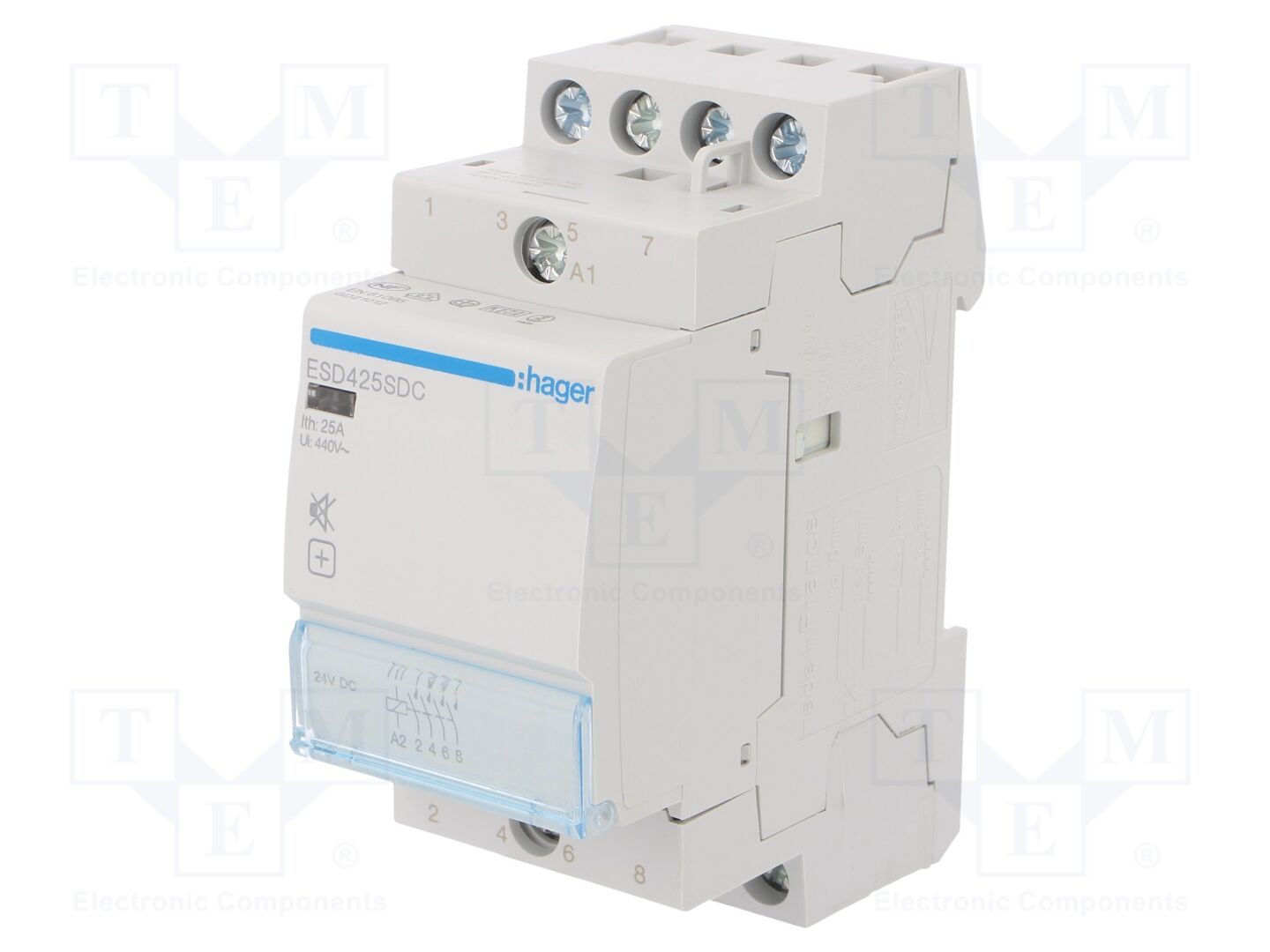 HAGER ESD425SDC Asennuskontaktori 25A