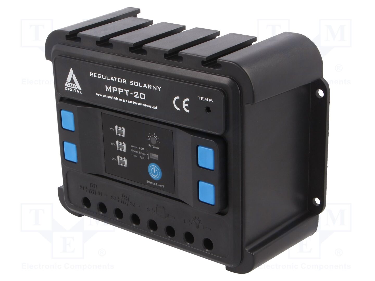 AZO DIGITAL SOL-20A-MPPT Lataussäädin 20A, 12/24V