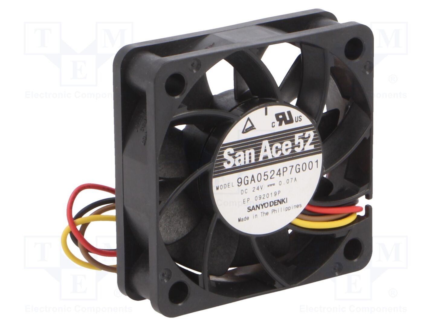 SANYO DENKI 9GA0524P7G001 Aksiaalituuletin 24VDC