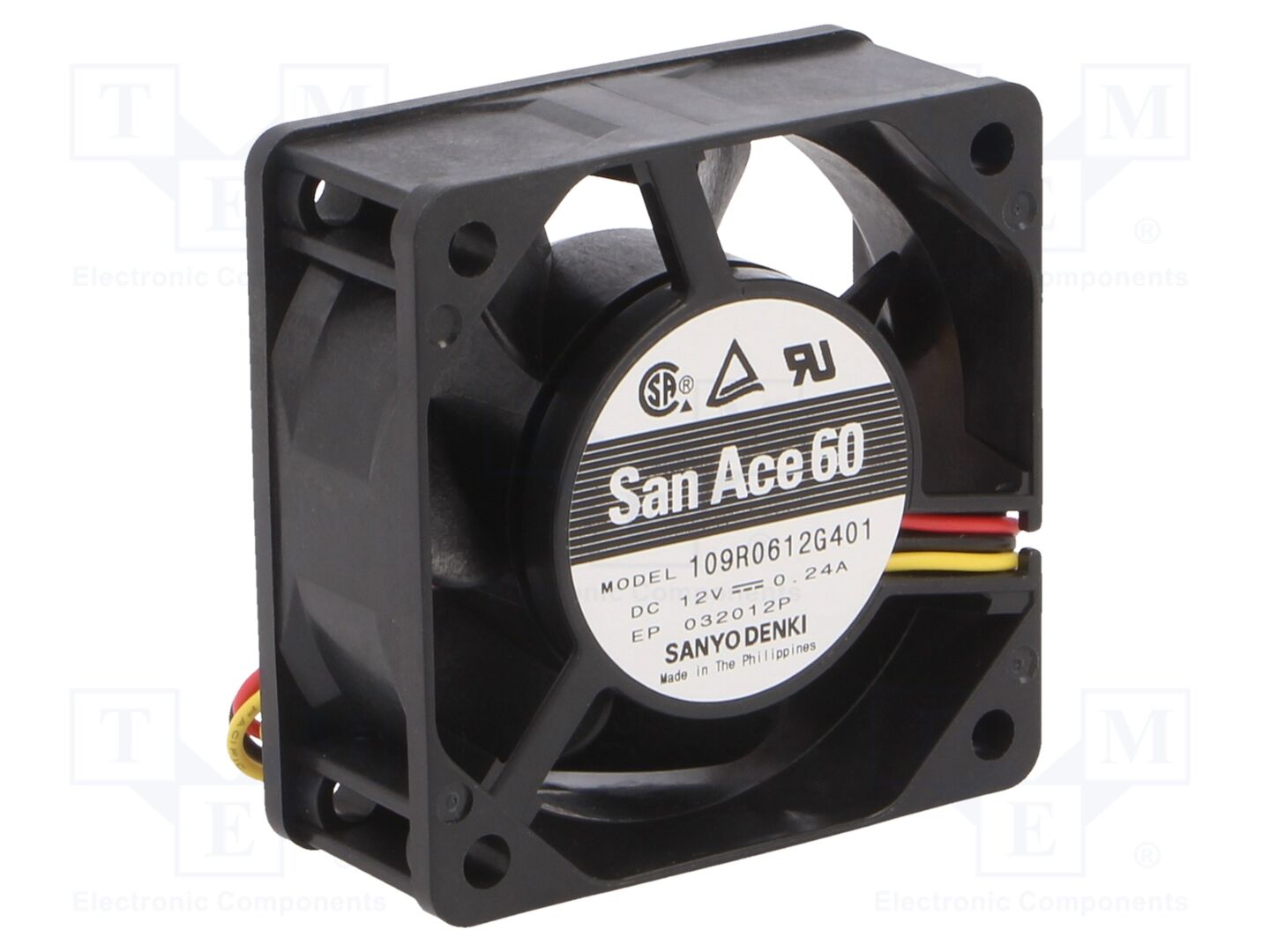 SANYO DENKI 109R0612G401 Aksiaalituuletin 12VDC