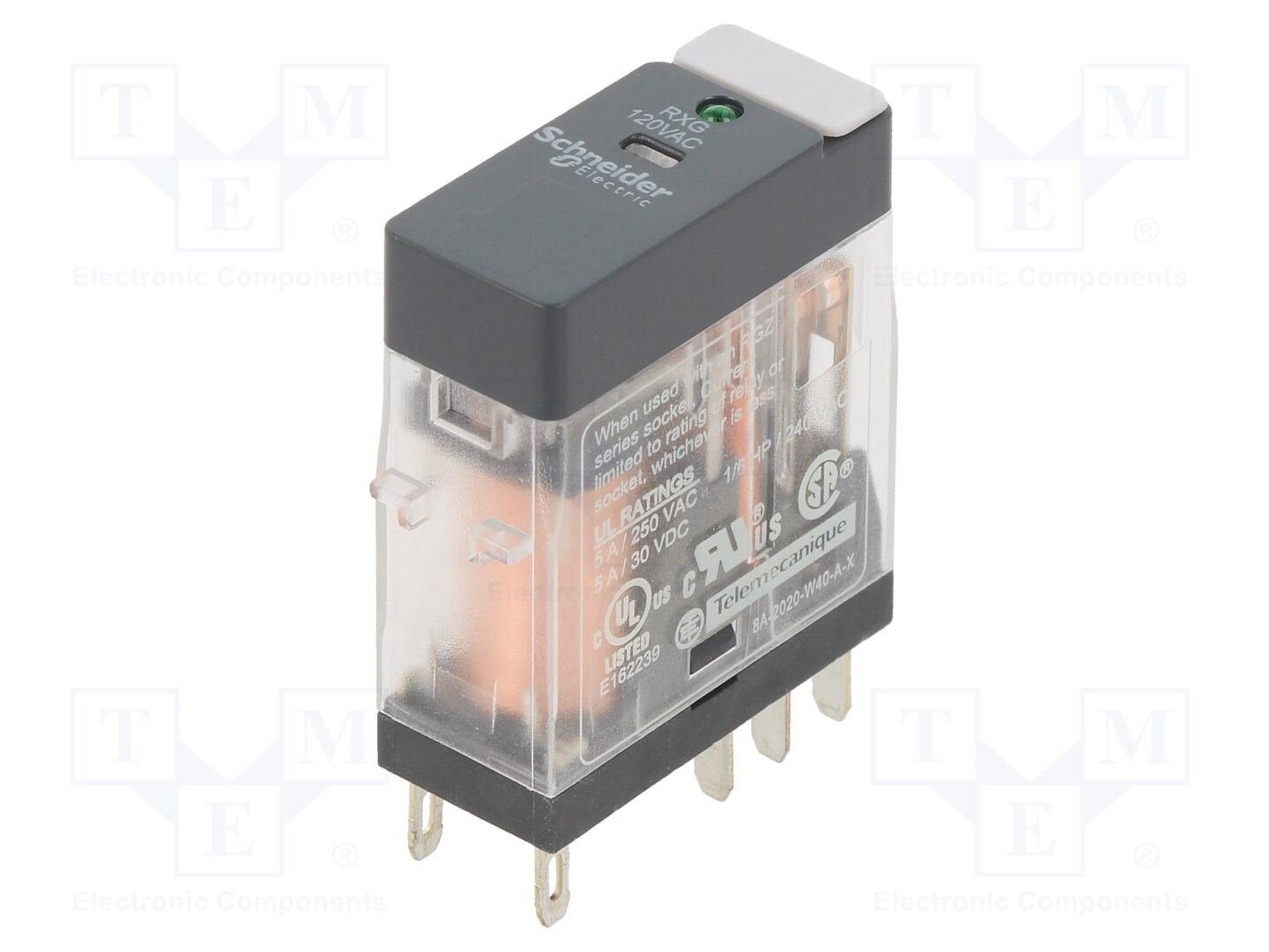 SCHNEIDER ELECTRIC RXG23F7 Sähkömagneettinen rele 120VAC