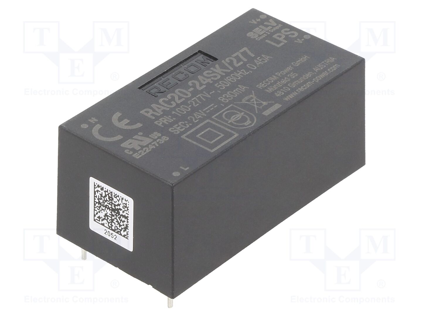 RECOM RAC20-24SK/277 AC/DC-muunnin 20W