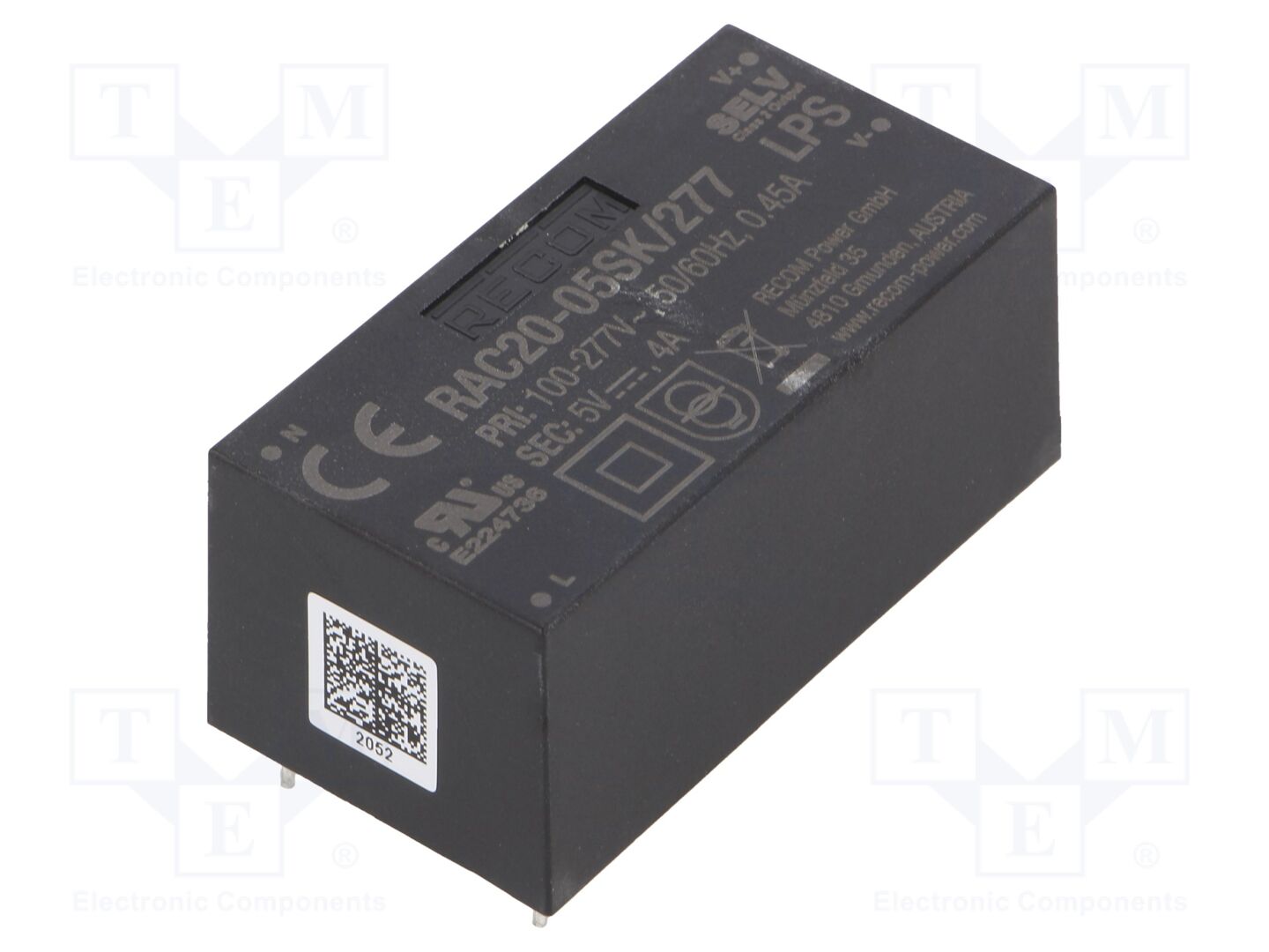 RECOM RAC20-05SK/277 PCB AC/DC-muunnin 20W, 5VDC