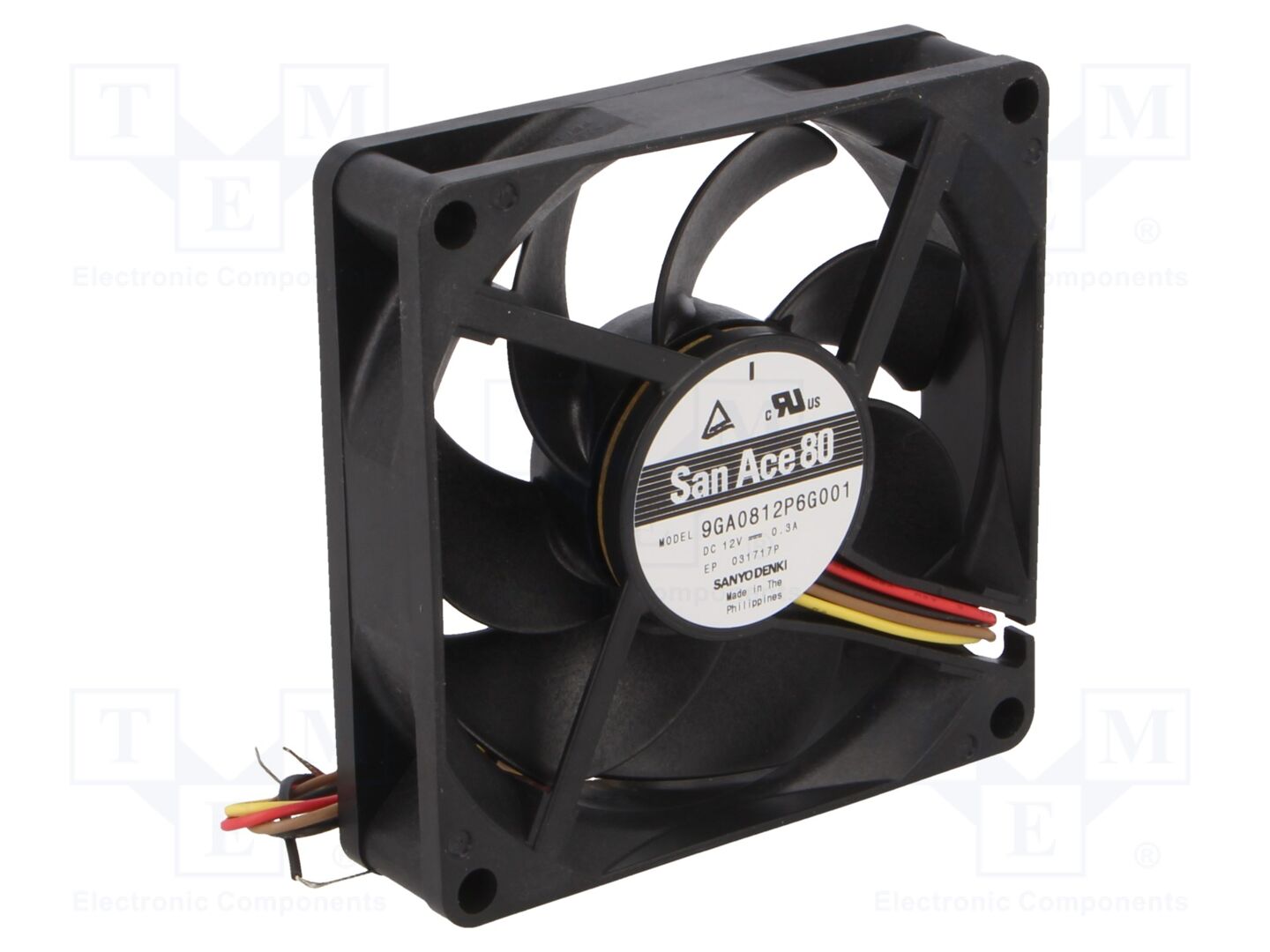 SANYO DENKI 9GA0812P6G001 Aksiaalituuletin 12VDC
