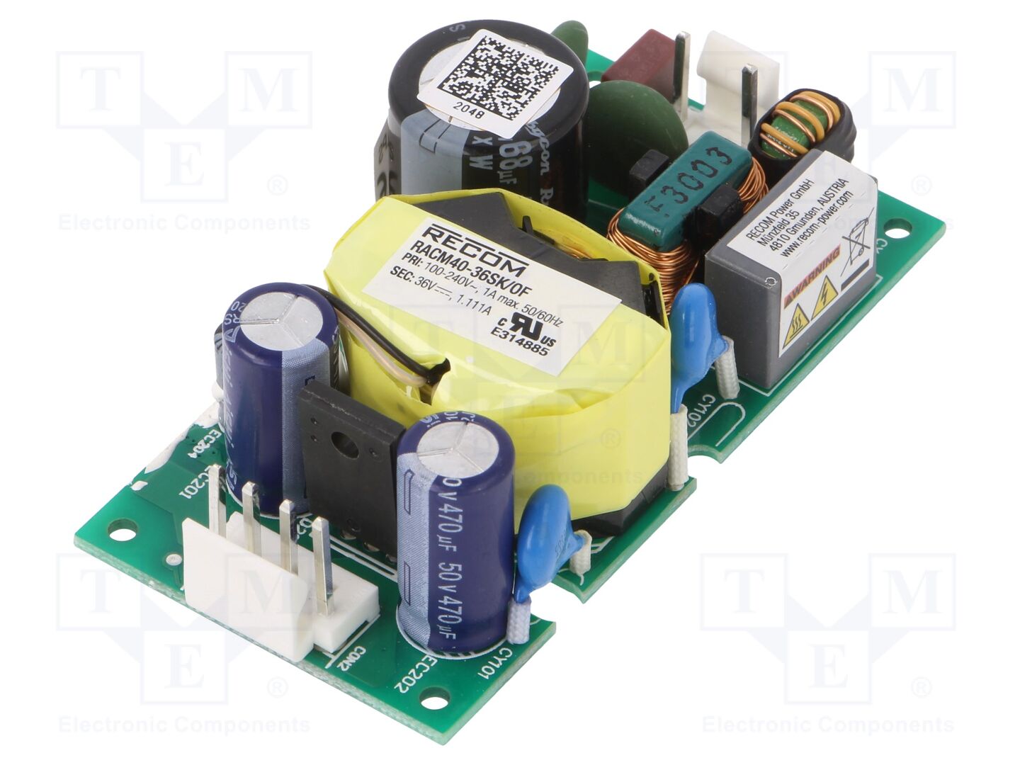 RECOM RACM40-36SK/OF Avoin kytkinlähde 40W 36VDC