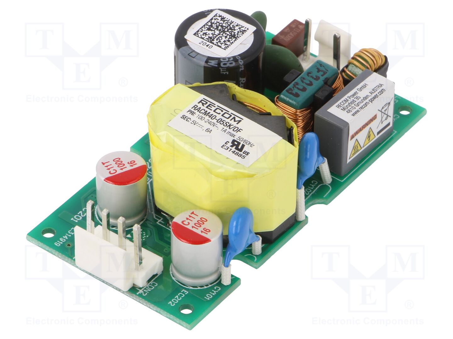 RECOM RACM40-05SK/OF Avoin kytkinlähde 30W 120-370VDC