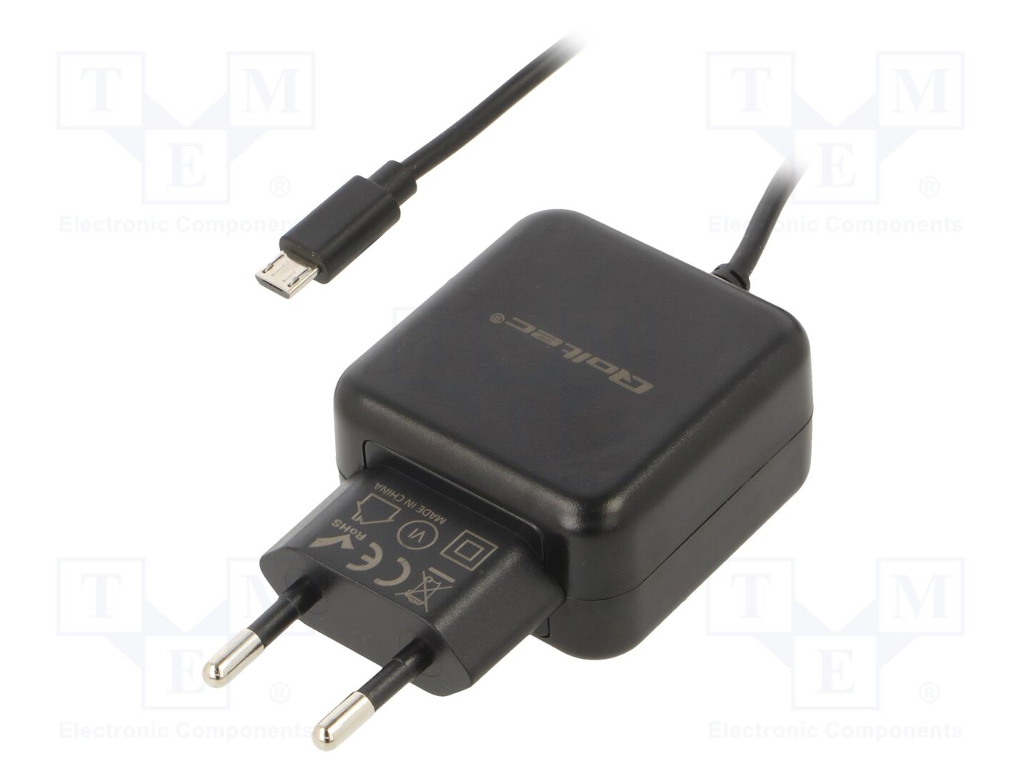 QOLTEC 50196 Plug-in Power Supply 5VDC 2.4A 12W USB Micro