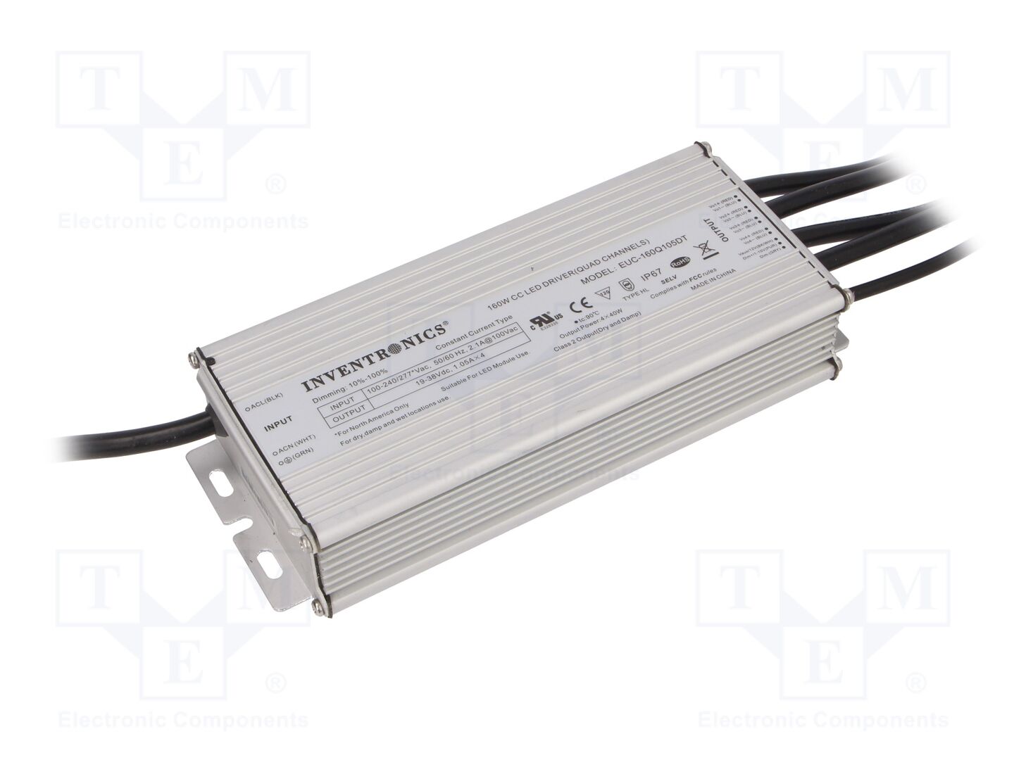 INVENTRONICS EUC-160Q105DT LED-verkkolaite 160W 19-38V 1050mA