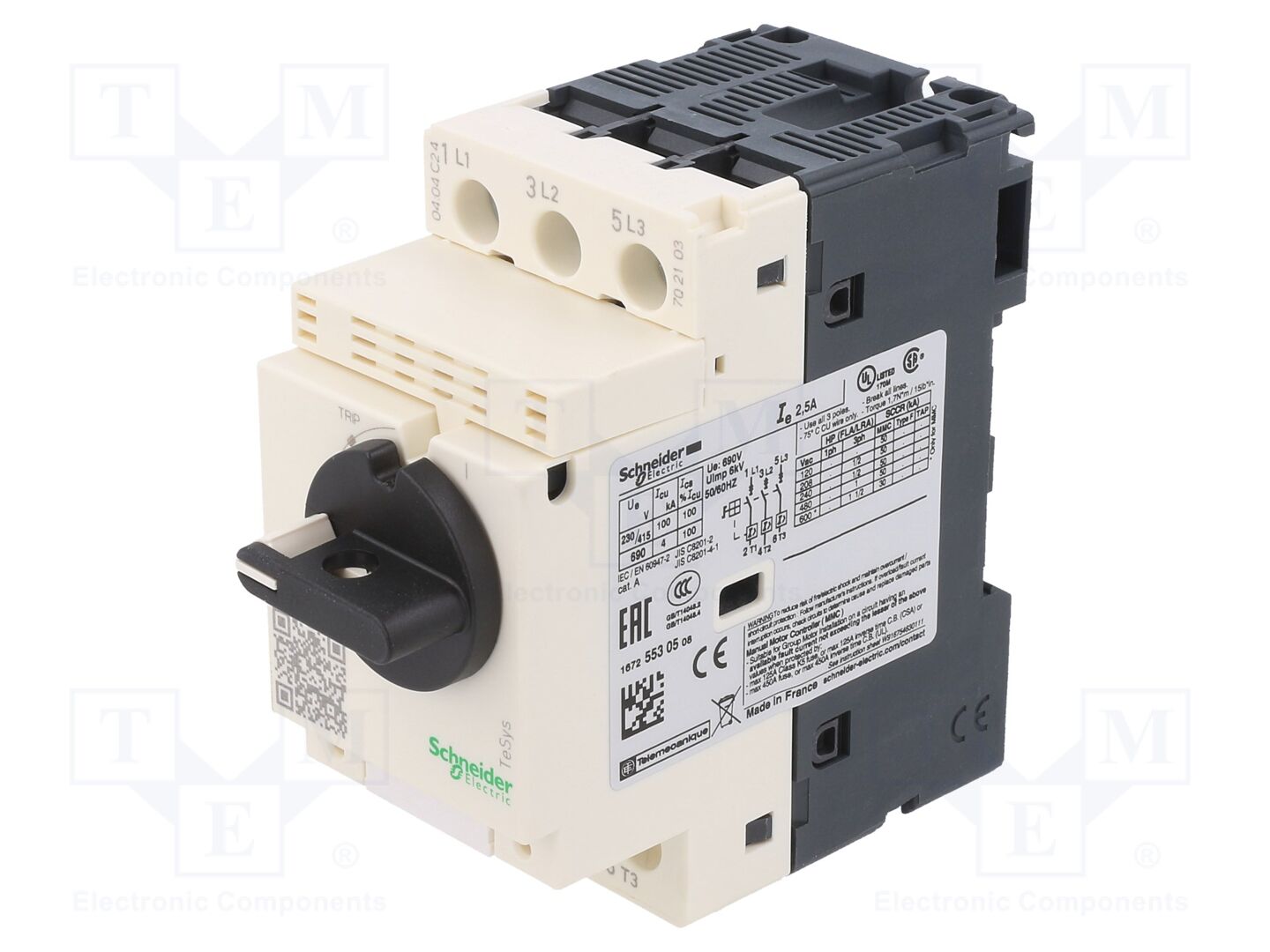 SCHNEIDER ELECTRIC GV2L07 Moottorinsuojakatkaisija 0.75kW