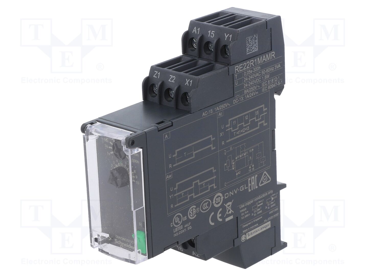 SCHNEIDER ELECTRIC RE22R1MAMR Ajastin 0,05s÷300h