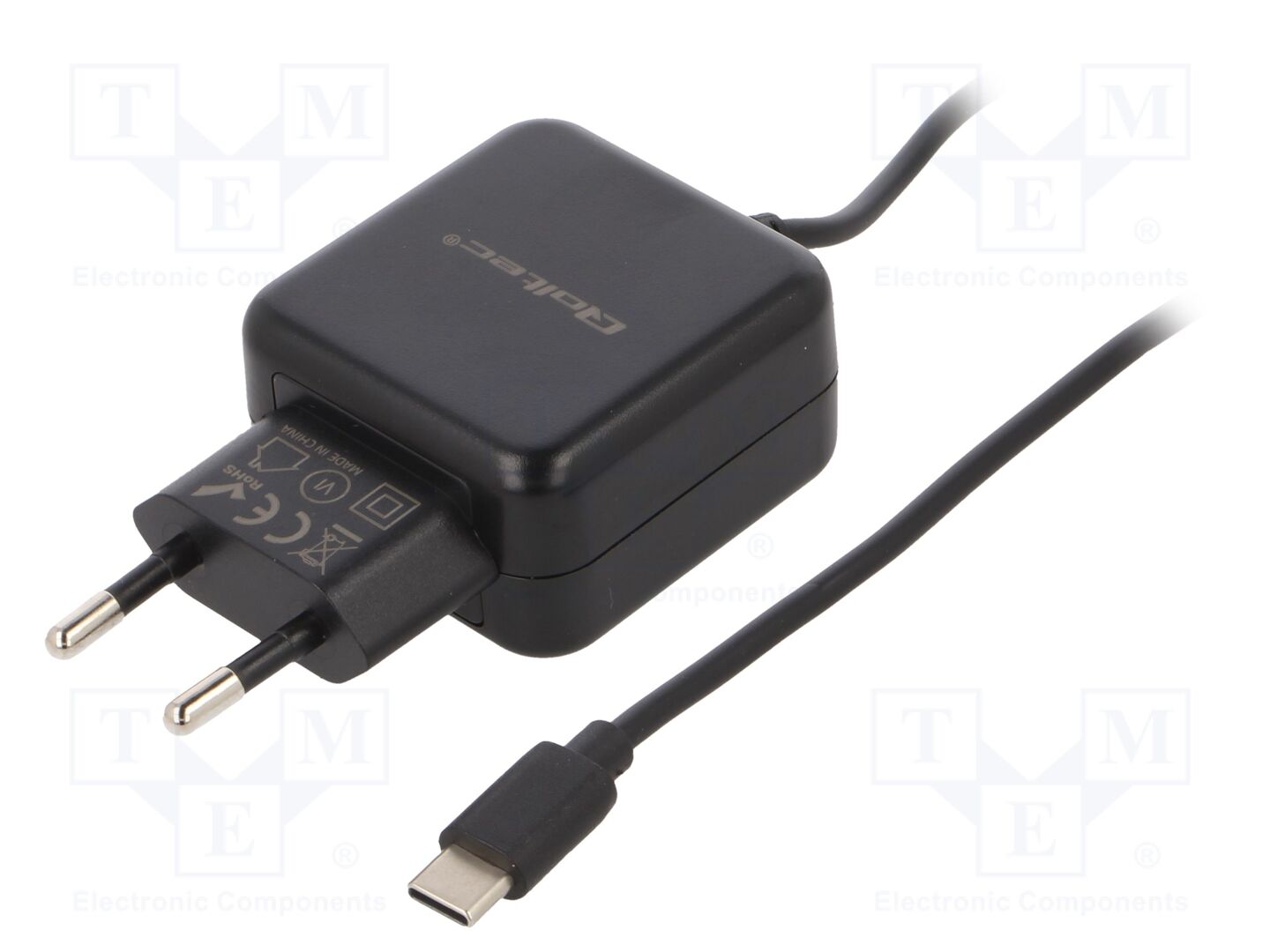 QOLTEC 50197 Plug-in Power Supply 5VDC 2.4A USB-C