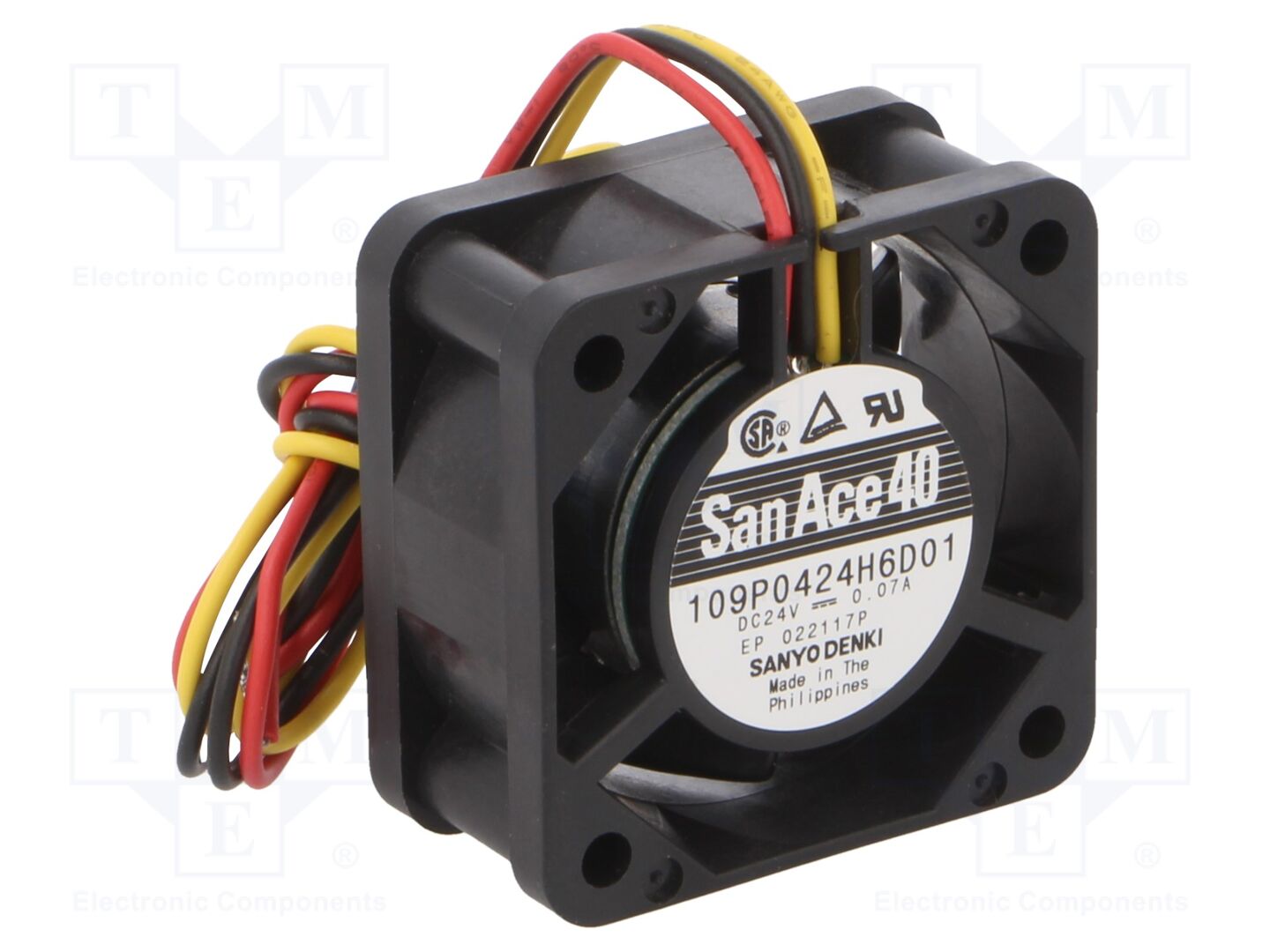 SANYO DENKI 109P0424H6D01 Aksiaalituuletin 24VDC