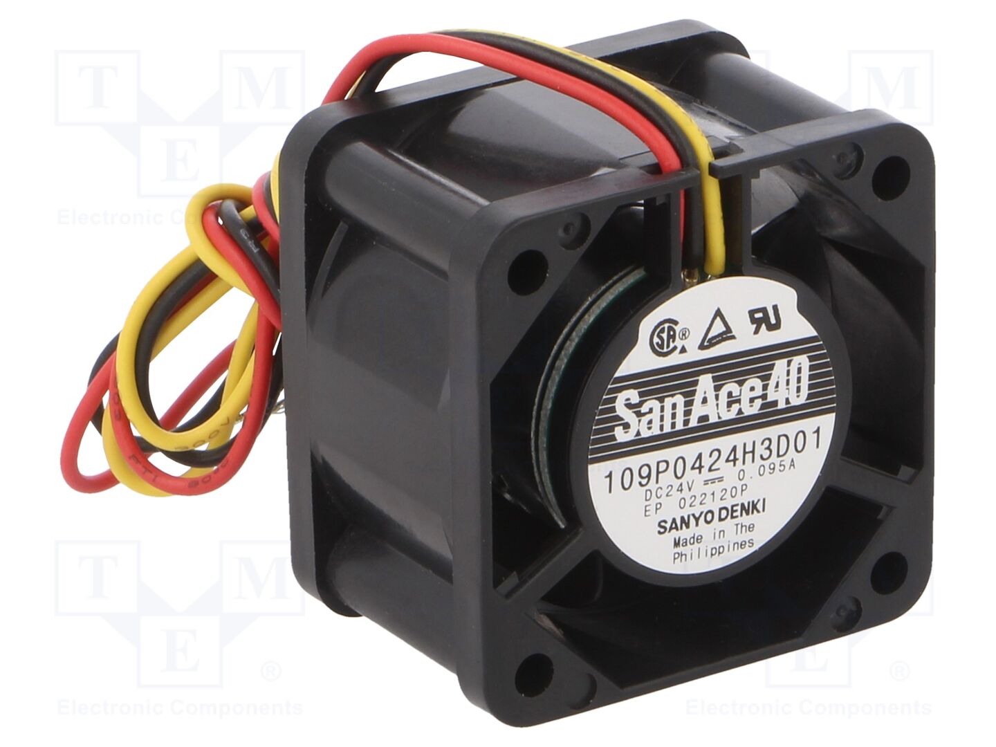 SANYO DENKI 109P0424H3D01 Aksiaalituuletin 24VDC