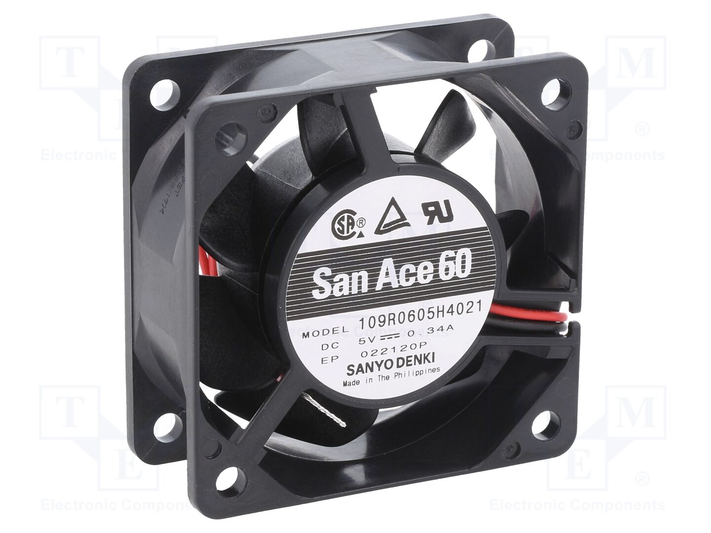 SANYO DENKI 109R0605H4021 Aksiaalituuletin 5VDC