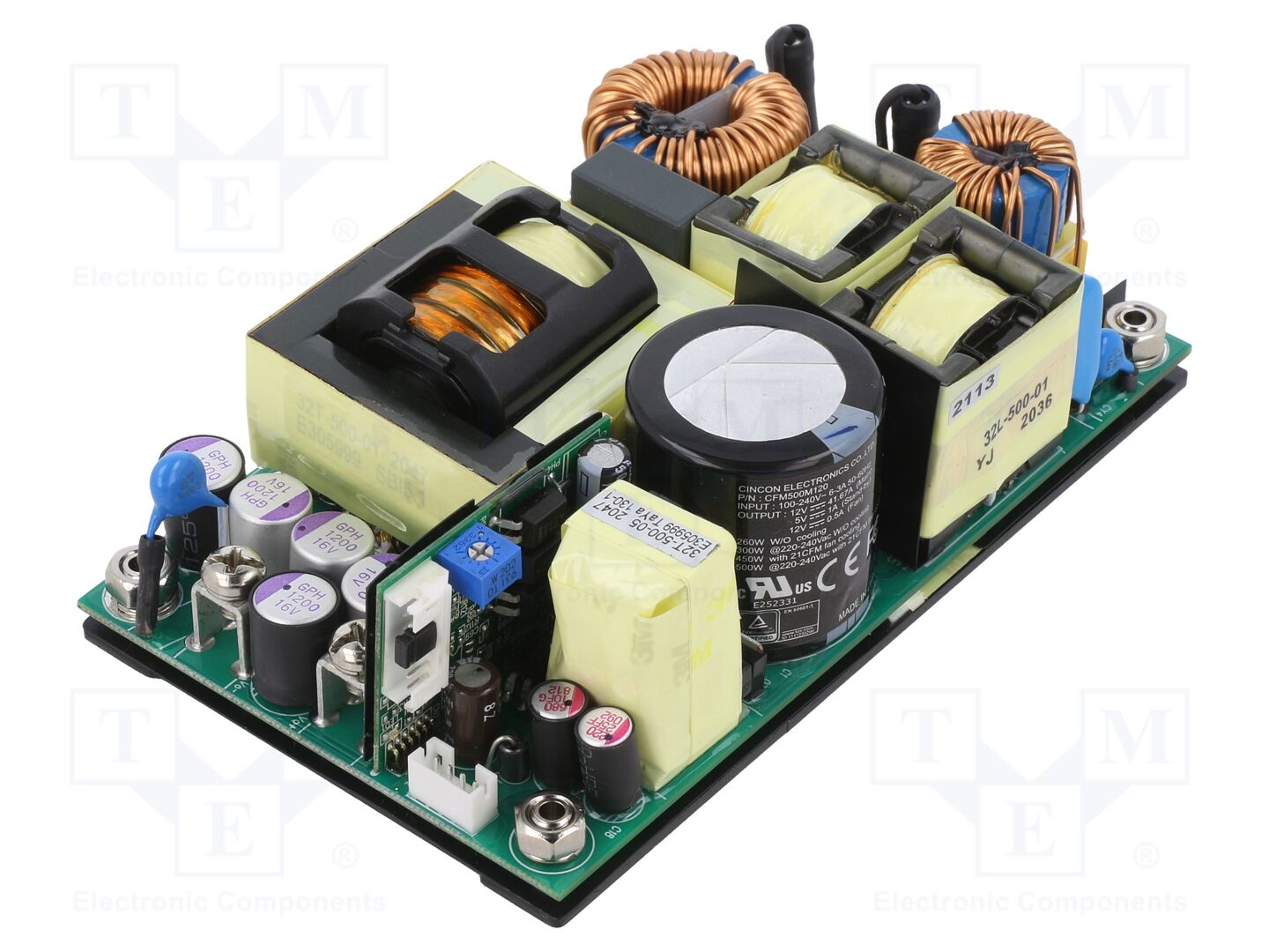 CINCON CFM500M120 Avoin kytkinlähde 500W 80-264VDC/VAC