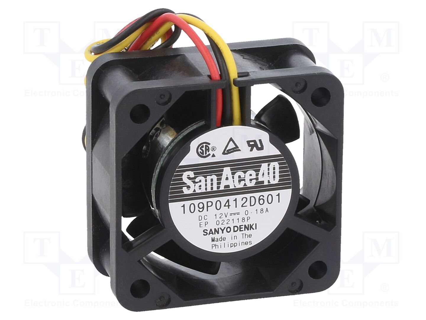 SANYO DENKI 109P0412D601 Aksiaalituuletin 12VDC