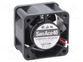 SANYO DENKI 109P0412K3023 Aksiaalipuhallin 12VDC