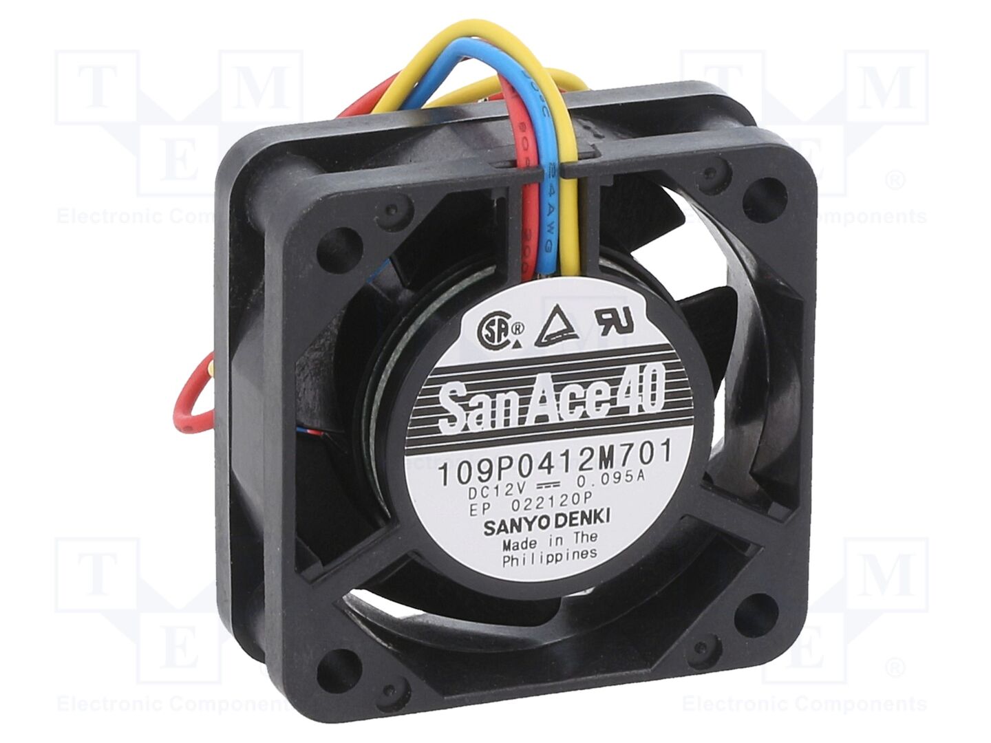 SANYO DENKI 109P0412M701 Aksiaalituuletin 12VDC