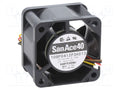 SANYO DENKI 109P0412P3H013 Aksiaalipuhallin 12VDC