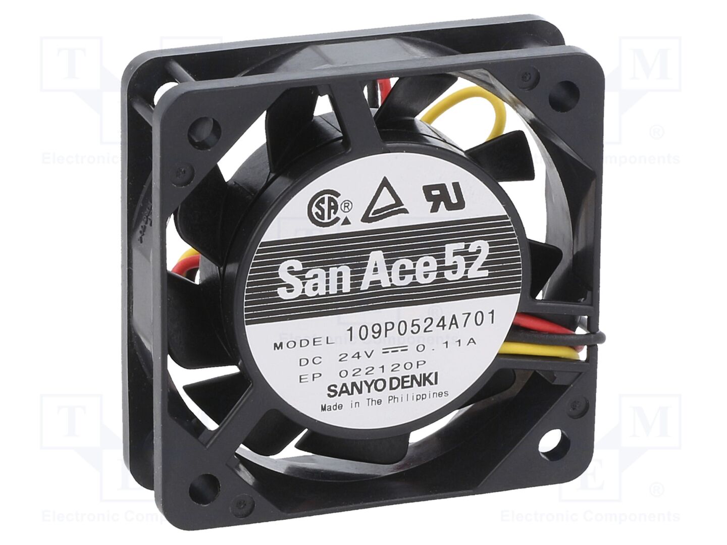 SANYO DENKI 109P0524A701 Aksiaalituuletin 24VDC
