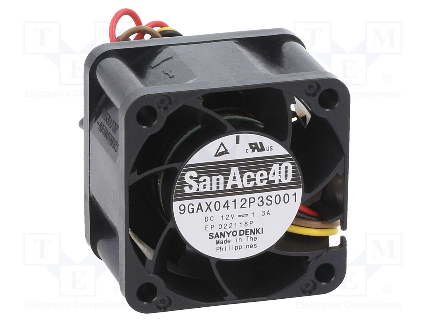 SANYO DENKI 9GAX0412P3S001 Aksiaalipuhallin 12VDC