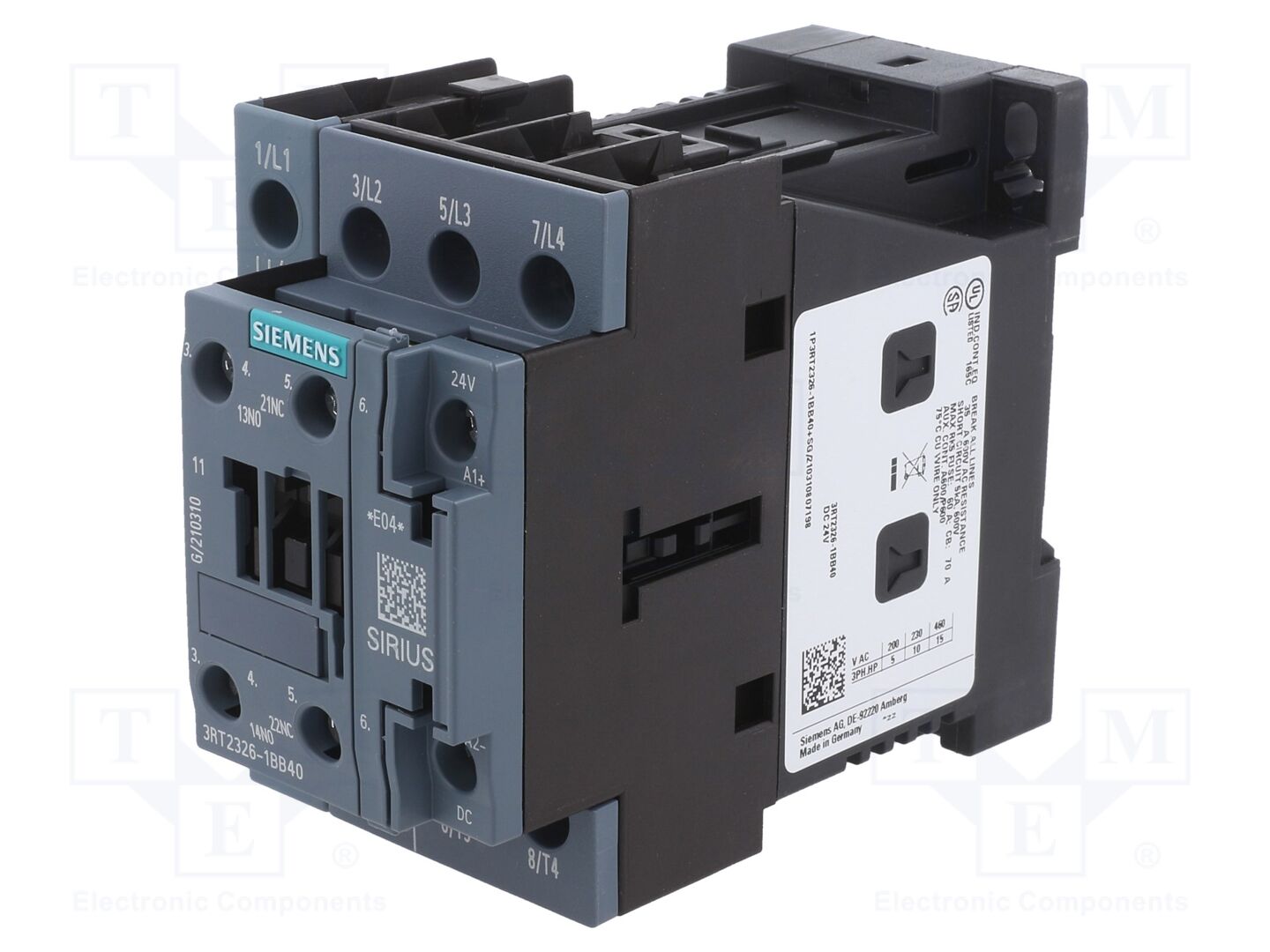 SIEMENS 3RT2326-1BB40 Kontaktori 24VDC