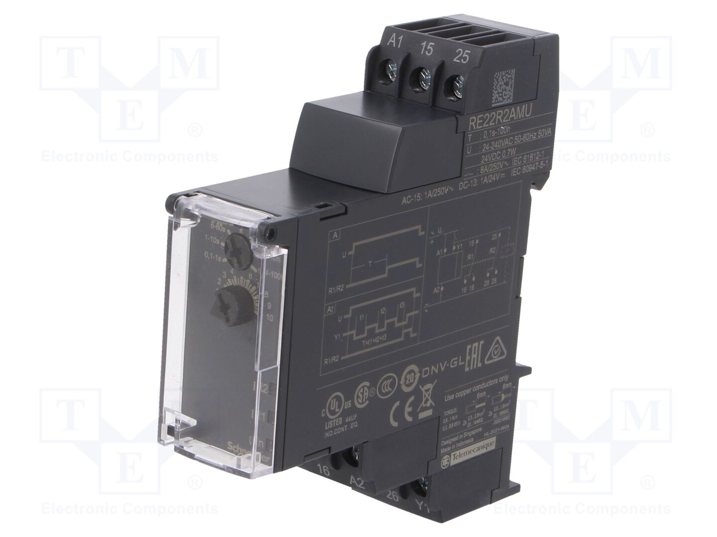 SCHNEIDER ELECTRIC RE22R2AMU Ajastin 250VAC/8A