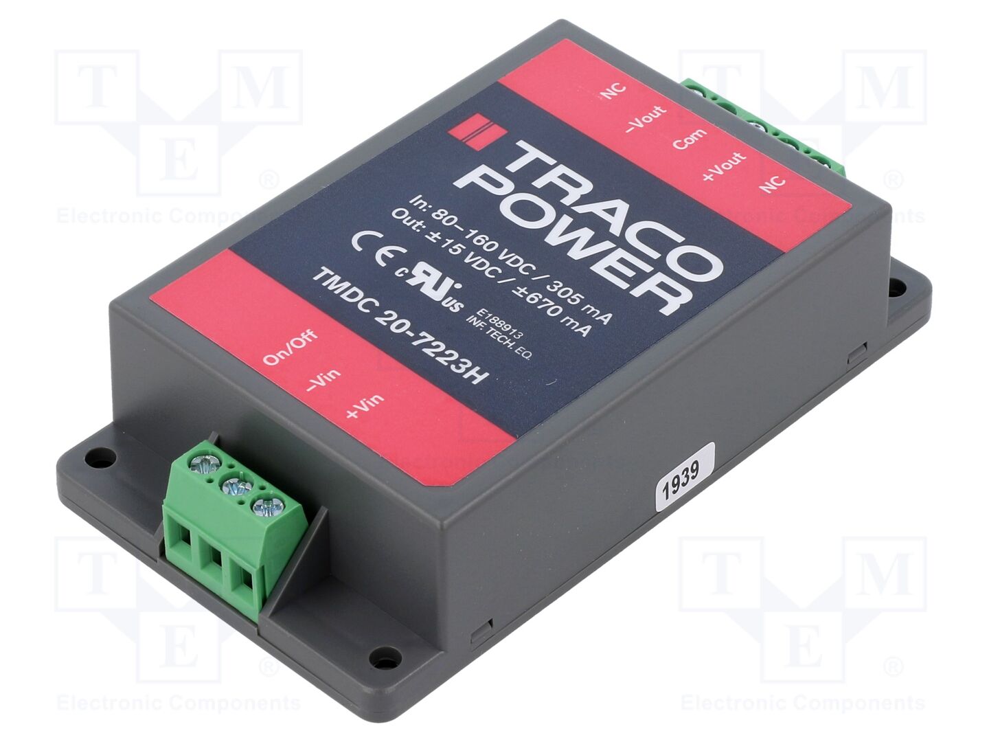 TRACO POWER TMDC20-7223H DC/DC-muunnin 20W