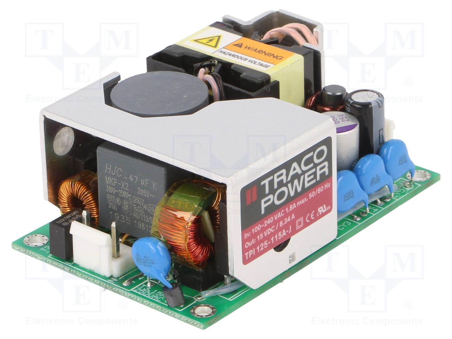 TRACO POWER TPI125-115A-J Avoin kytkinlähde 125W 85-264VAC