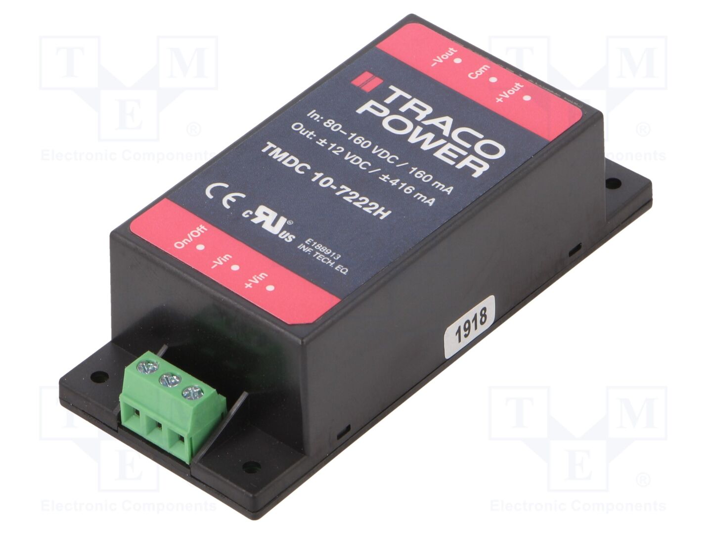TRACO POWER TMDC10-7222H DC/DC-muunnin 10W
