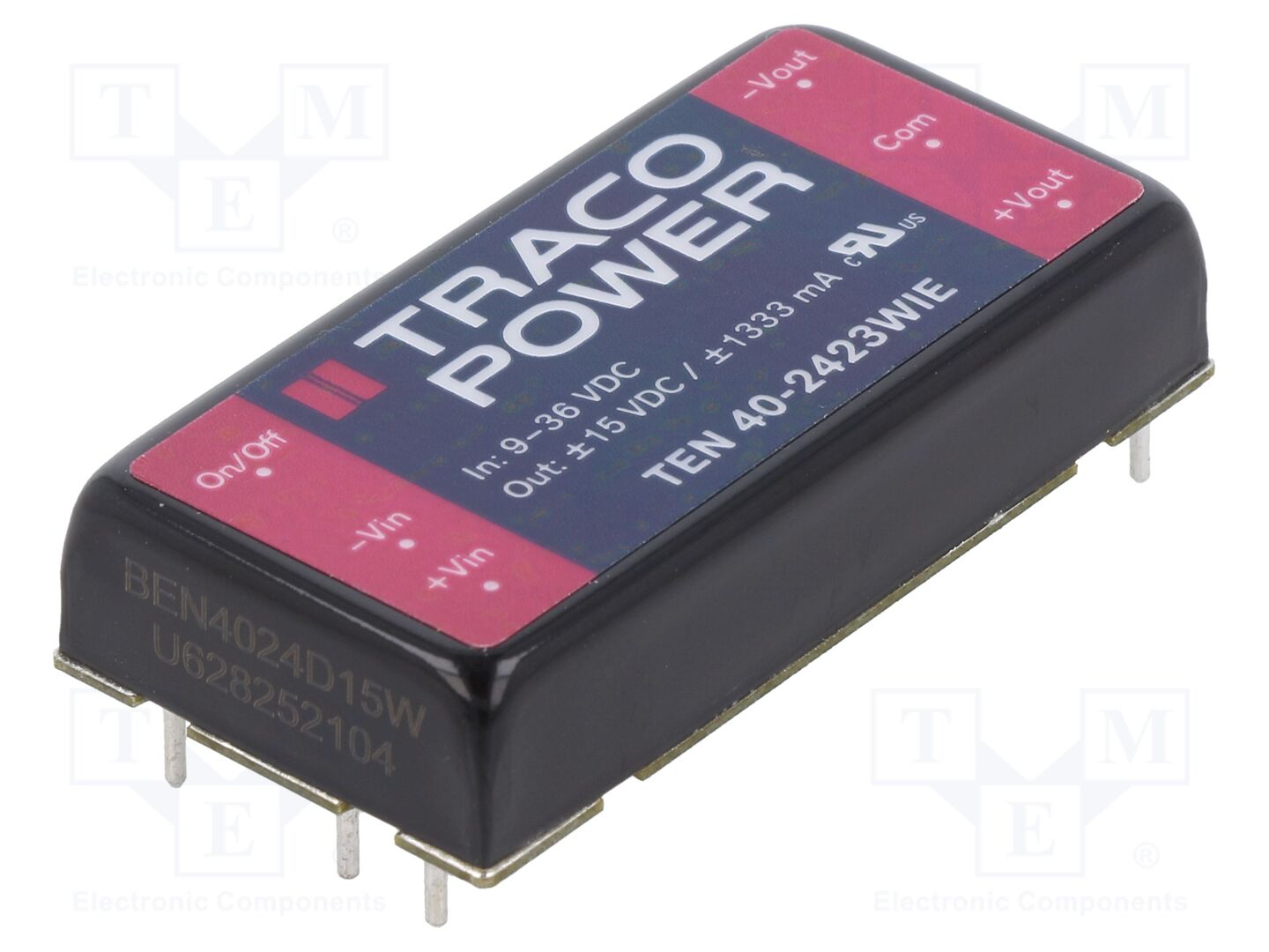TRACO POWER TEN40-2423WIE DC/DC-muunnin 40W