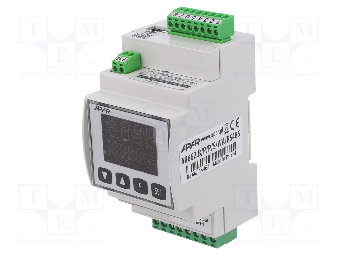 APAR AR662BPPSWARS485 Lämpötilasäädin -1999÷9999