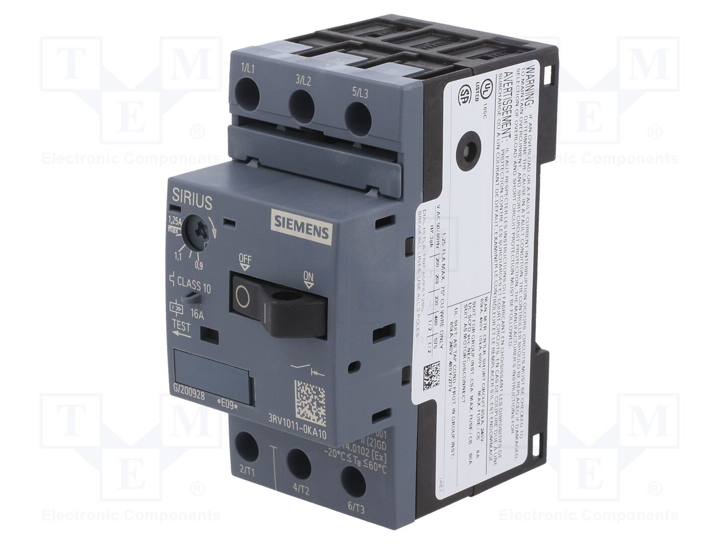 SIEMENS 3RV1011-0KA10 Moottorinsuojakatkaisija 0.37kW