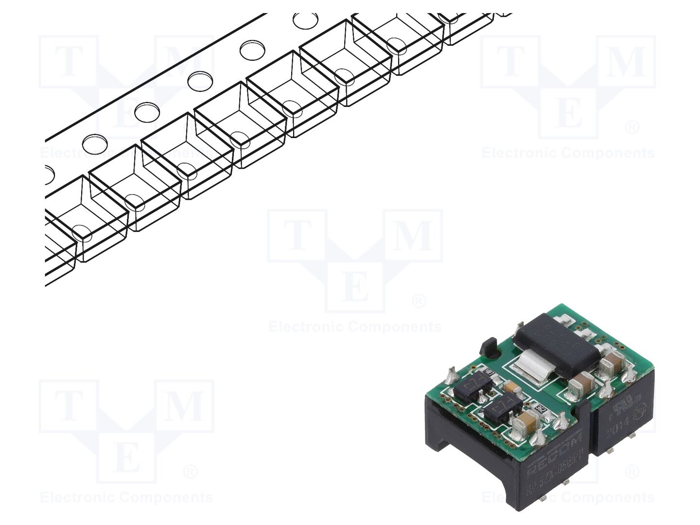RECOM R0.5ZX-0505/P-R DC/DC-muunnin 0.5W