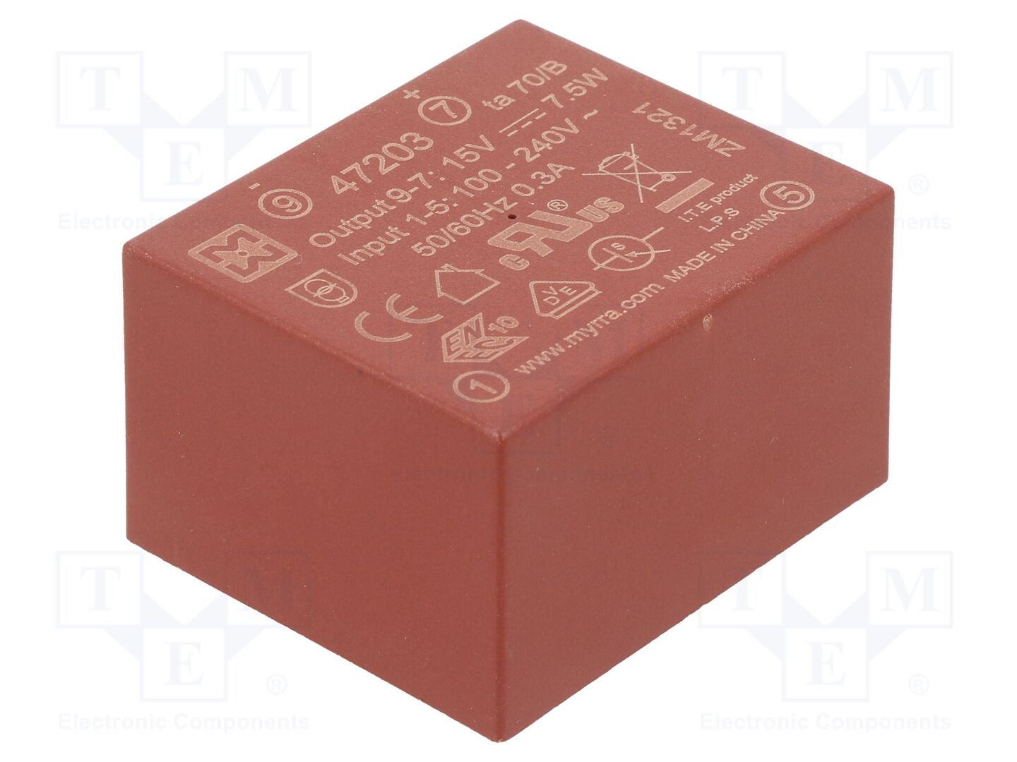 MYRRA 47203 AC/DC-muunnin 7.5W 15VDC