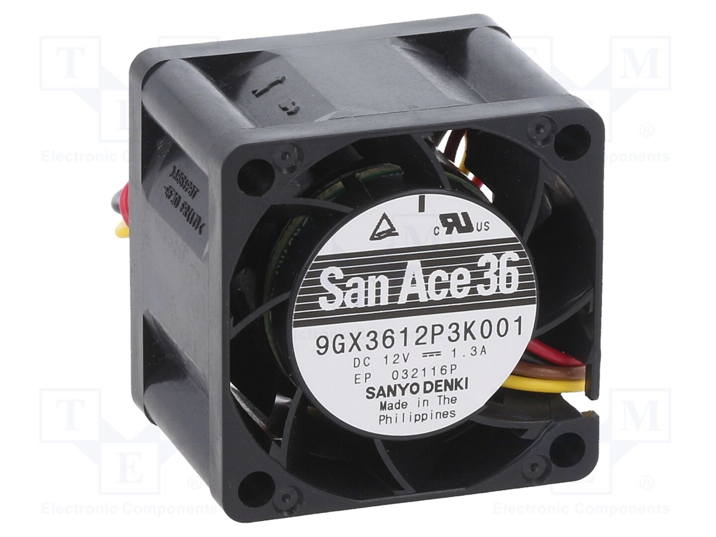 SANYO DENKI 9GX3612P3K001 Aksiaalituuletin 12VDC
