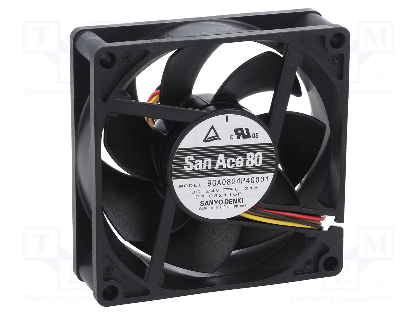 SANYO DENKI 9GA0824P4G001 Aksiaalituuletin 24VDC