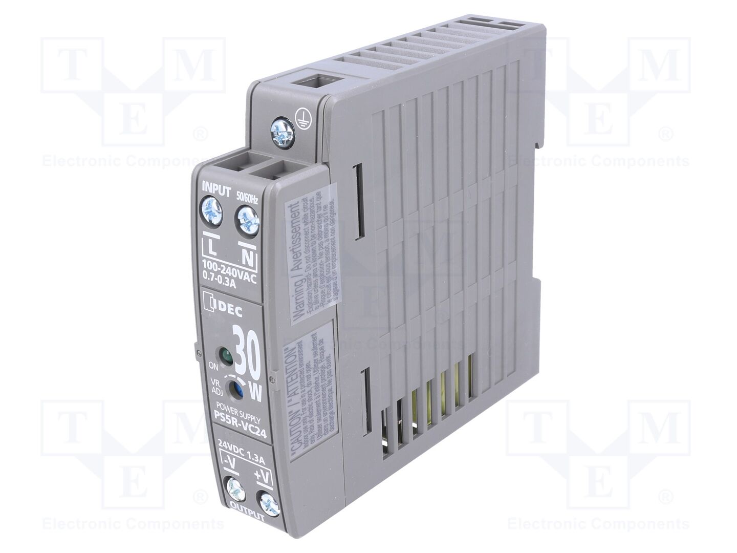 IDEC PS5R-VC24 DIN-kiskoon asennettava kytkentävirtalähde 30W 24VDC