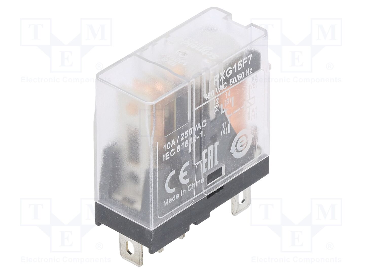 SCHNEIDER ELECTRIC RXG15F7 Sähkömagneettinen rele 120VAC