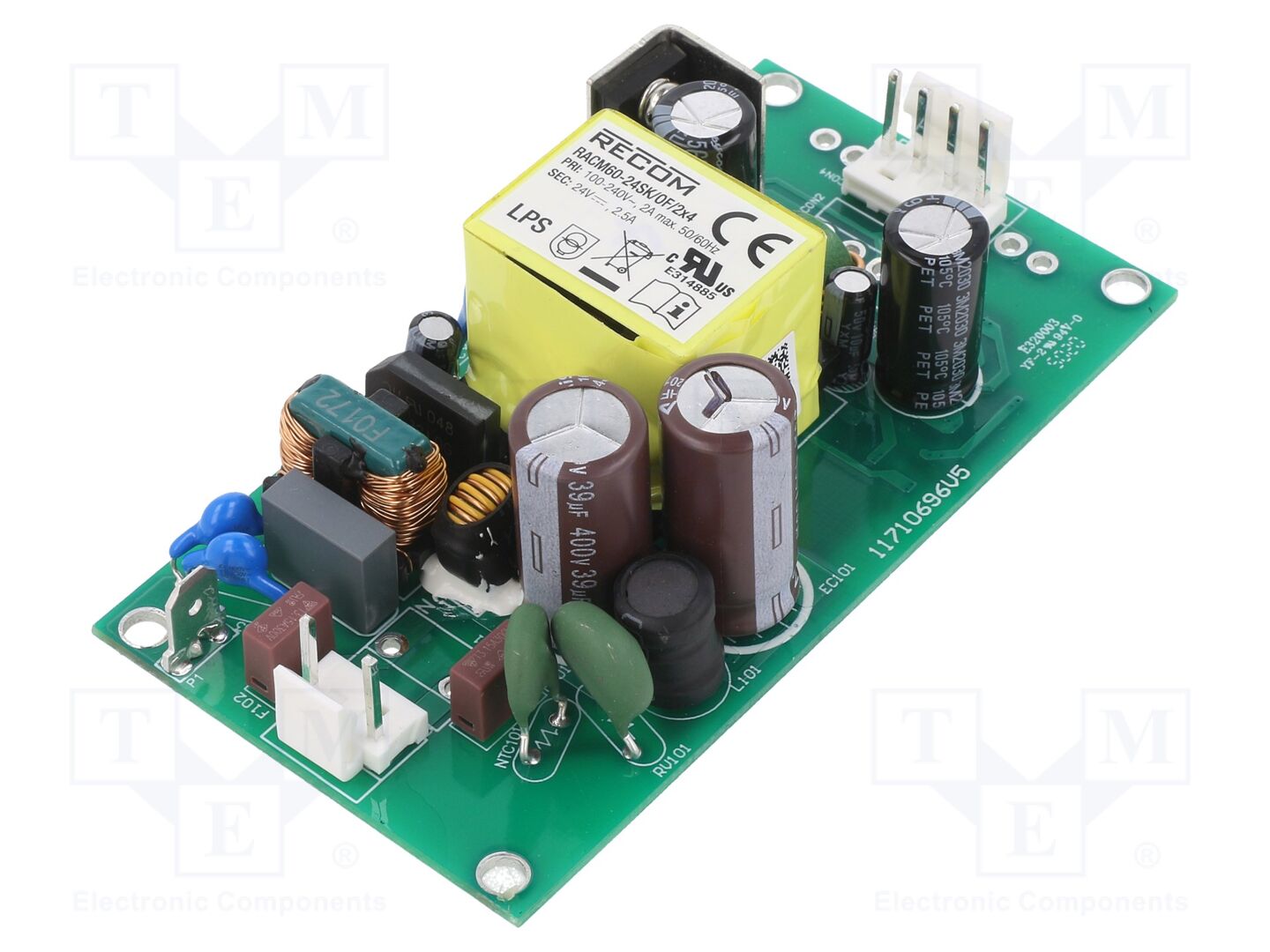 RECOM RACM60-24SK/OF/2X4 Avoin kytkinlähde 60W 24VDC